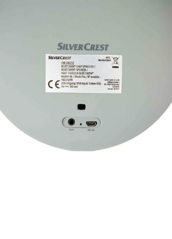 Bluetooth динамік SBL3.5 A1, 17х3 см Silver Crest сірі
