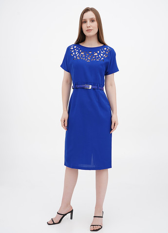 Синее кэжуал платье Maurini однотонное