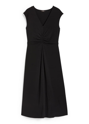 Черное кэжуал платье C&A однотонное