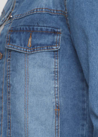 Голубая демисезонная джинсовая куртка di classe