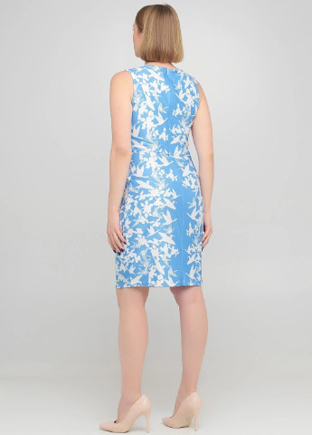 Голубое платье деловое Yumi