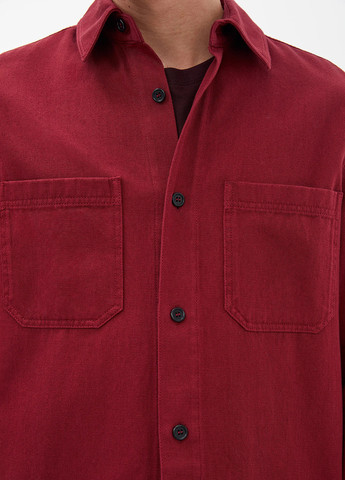 Красная кэжуал рубашка однотонная Arket