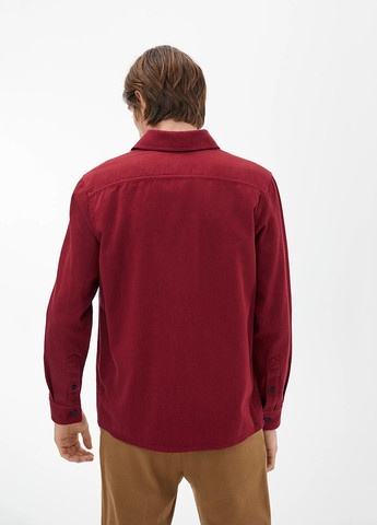 Красная кэжуал рубашка однотонная Arket