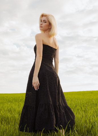 Черное повседневный платье Gepur однотонное