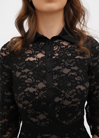 Чорна кежуал сукня а-силует Sassofono однотонна