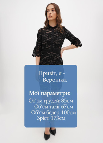 Чорна кежуал сукня а-силует Sassofono однотонна