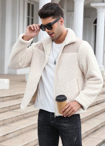 Кремова демісезонна куртка SHEIN