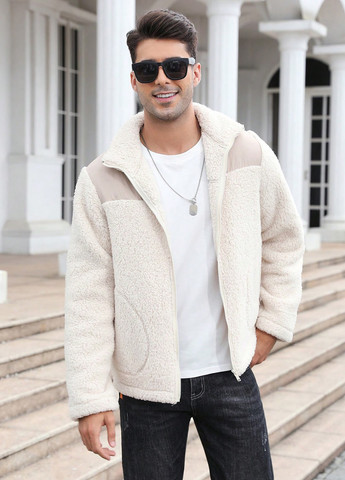 Кремова демісезонна куртка SHEIN