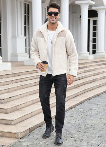 Кремова демісезонна куртка SHEIN