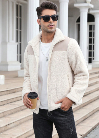 Кремова демісезонна куртка SHEIN