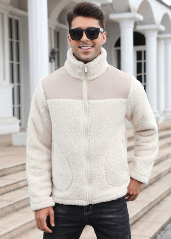 Кремова демісезонна куртка SHEIN