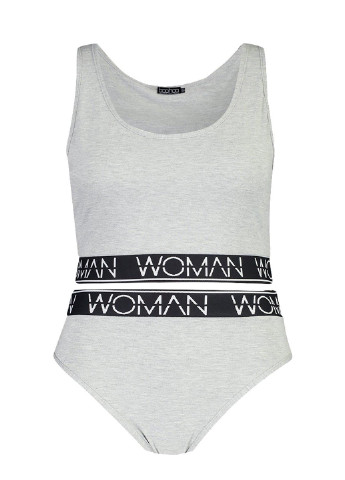 Серый демисезонный комплект (топ, трусы) Boohoo