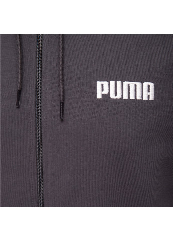 Серая демисезонная толстовка men's full-zip hoodie Puma