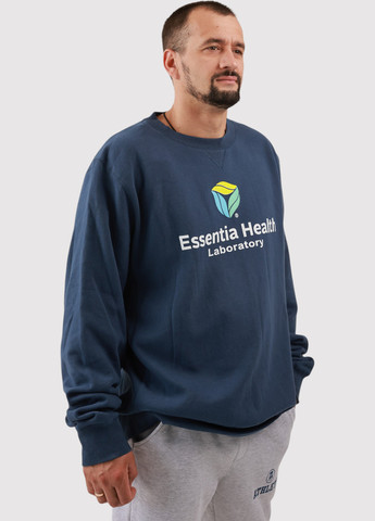 Темно-синий свитшот Blue 84 надпись без декора (361422143)