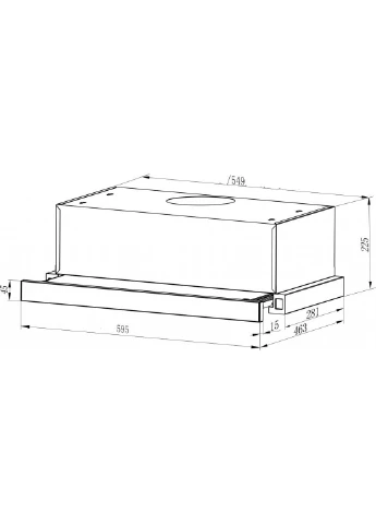 Вытяжка кухонная DELI WH A/60/2/T (DELIWHA/60/2/T) INTERLINE (250720465)