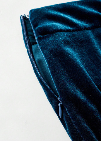 Морской волны вечерний, кэжуал однотонная юбка SHEIN клешированная