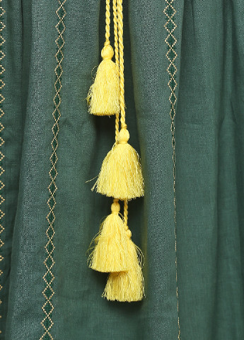 Зеленая кэжуал с орнаментом юбка Lugin клешированная