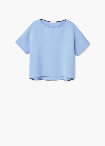 Голубая летняя блуза Mango