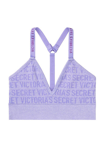 Бюстгальтер Victoria's Secret логотип сиреневый домашний трикотаж