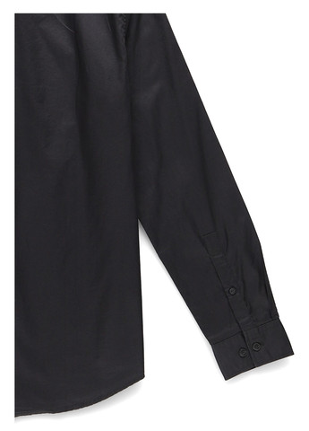 Черная кэжуал рубашка однотонная Yourturn