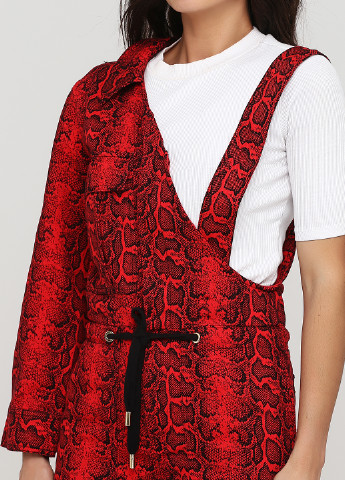 Комбінезон Nyden by H&M комбінезон-брюки зміїний червоний кежуал бавовна