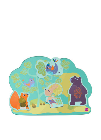 Настінна іграшка Веселий кролик та його друзі, 31x1x43 см Oribel (286200966)