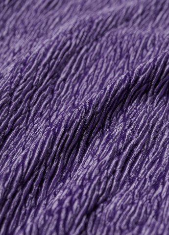 Фіолетова коктейльна сукня велюр H&M однотонна