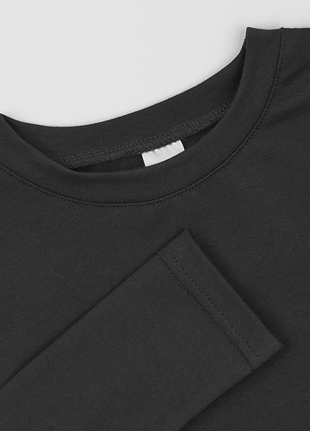 Чорний демісезонний костюм (лонгслів, штани) брючний Garnamama