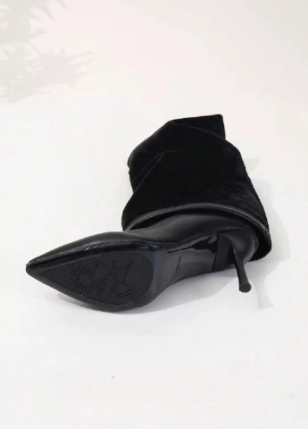 Черные осенние ботфорты SHEIN
