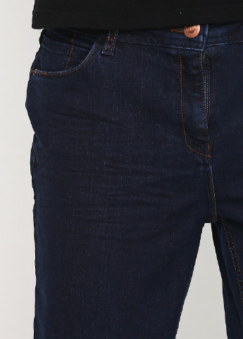 Темно-синие демисезонные прямые джинсы Cecil