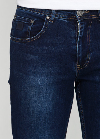 Синие демисезонные прямые джинсы Revolt