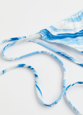 Синие купальные трусики-плавки с абстрактным узором H&M