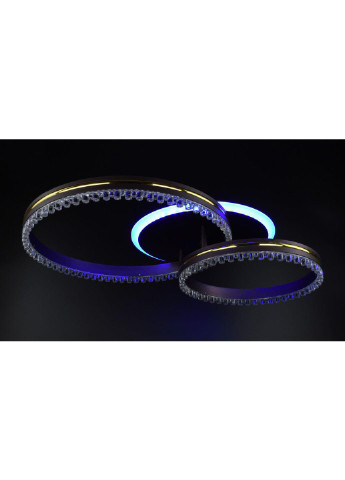 Люстра потолочная LED с пультом A55061/2B-RGB-cf+gd Коричневый 12х40х61 см. Sunnysky (253122252)