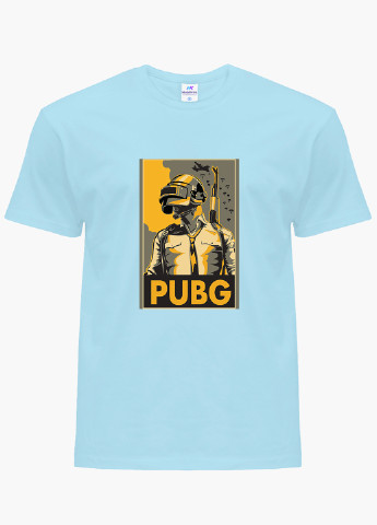 Голубая демисезонная футболка детская пубг пабг (pubg)(9224-1181) MobiPrint