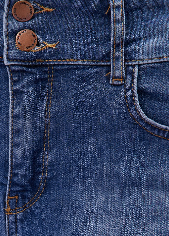 Джинси KOTON вкорочені однотонні світло-сині джинсові бавовна