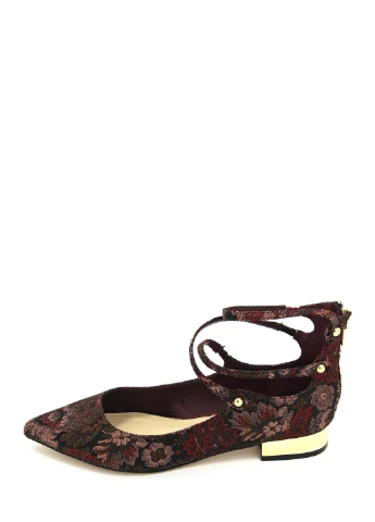 Женские женские балетки Aldo | бордовые цветочные текстиль (237585466)