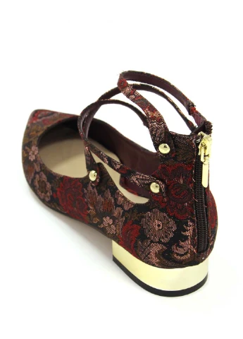 Женские женские балетки Aldo | бордовые цветочные текстиль (237585466)