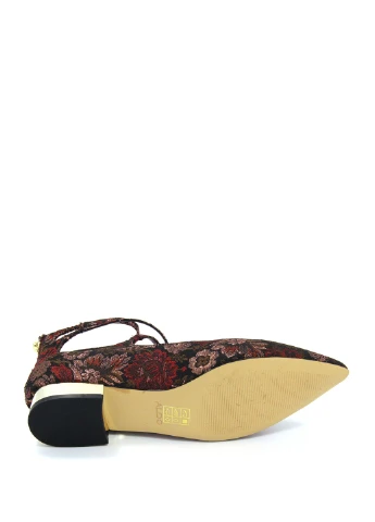 Женские женские балетки Aldo | бордовые цветочные текстиль (237585466)