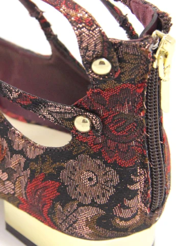 Женские женские балетки Aldo | бордовые цветочные текстиль (237585466)