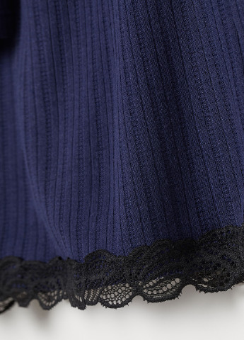 Темно-синяя всесезон пижама (майка, шорты) майка + шорты H&M
