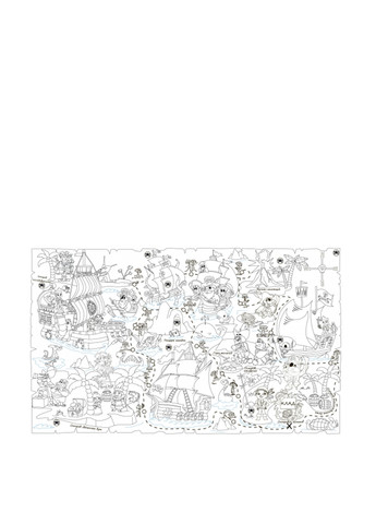 Шпалери розмальовки Піратська мапа, 60х100 см Pasportu (257642674)