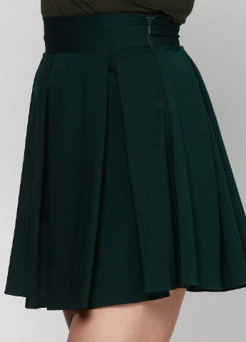 Темно-зеленая кэжуал однотонная юбка Alvina мини