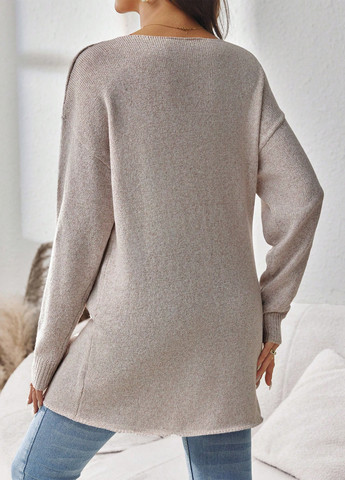 Кремовий демісезонний джемпер для вагітних джемпер SHEIN