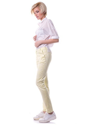 Светло-желтые кэжуал демисезонные зауженные брюки Evercode