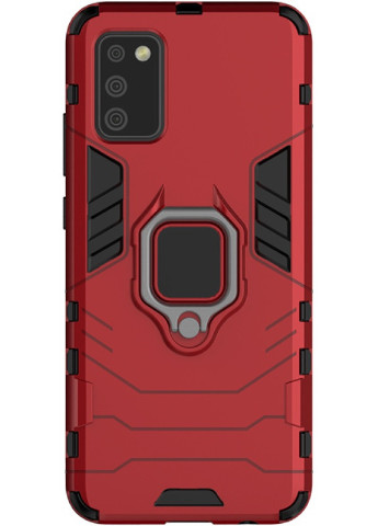 Ударостійкий чохол Transformer Ring for Magnet для Samsung Galaxy A02s Червоний / Dante Red (is_00000042910_1) Epik (238479748)