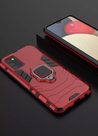 Ударостійкий чохол Transformer Ring for Magnet для Samsung Galaxy A02s Червоний / Dante Red (is_00000042910_1) Epik (238479748)