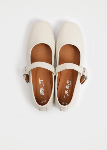 Respect Туфли мери джейн бежевый з натуральная кожа, украина — лето (331020789)