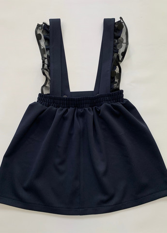 Синяя кэжуал однотонная юбка Sasha клешированная