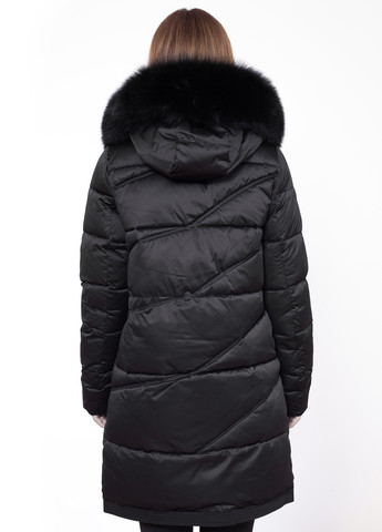 Черная демисезонная куртка куртка-пальто ZLLY