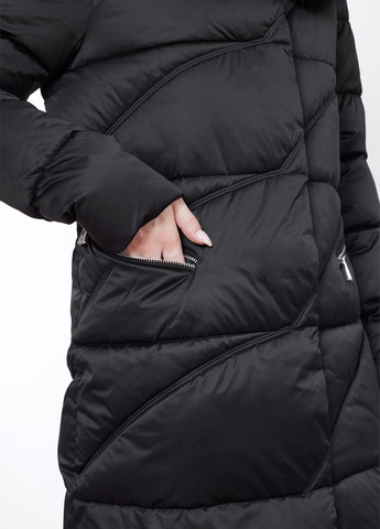 Черная демисезонная куртка куртка-пальто ZLLY